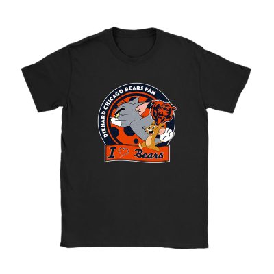Tom And Jerry X Chicago Bears Team X NFL X American Football Unisex T-Shirt TAT6136