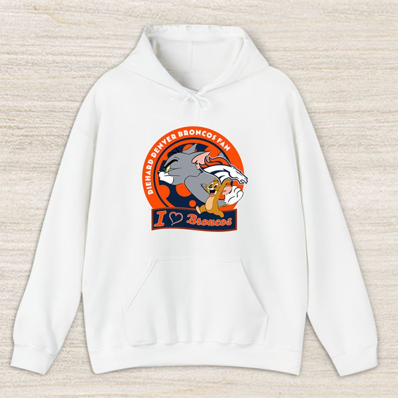 Tom And Jerry X Denver Broncos Team X NFL X American Football Unisex Hoodie TAH6138