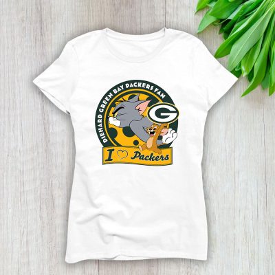 Tom And Jerry X Green Bay Packers Team X NFL X American Football Lady Shirt Women Tee TLT6029