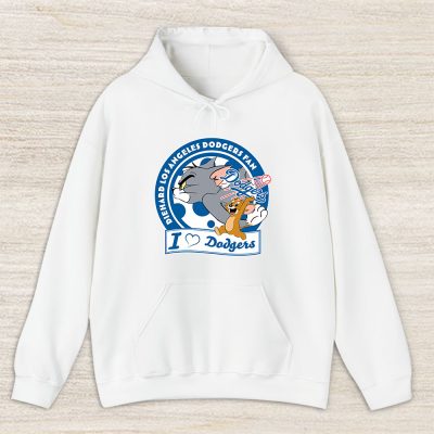 Tom And Jerry X Los Angeles Dodgers Team X MLB X Baseball Fans Unisex Hoodie TAH6119