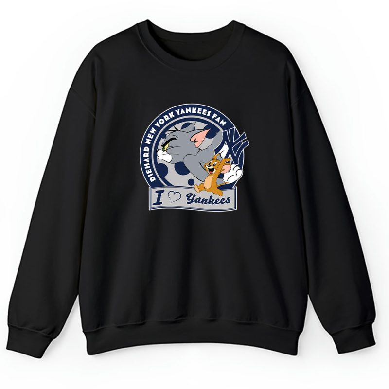 Tom And Jerry X New York Yankees Team X MLB X Baseball Fans Unisex Sweatshirt TAS6121