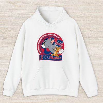 Tom And Jerry X Philadelphia Phillies Team X MLB X Baseball Fans Unisex Hoodie TAH6122