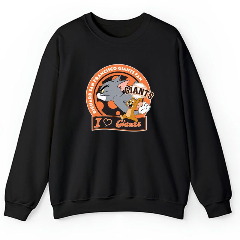 Tom And Jerry X San Francisco Giants Team X MLB X Baseball Fans Unisex Sweatshirt TAS6123