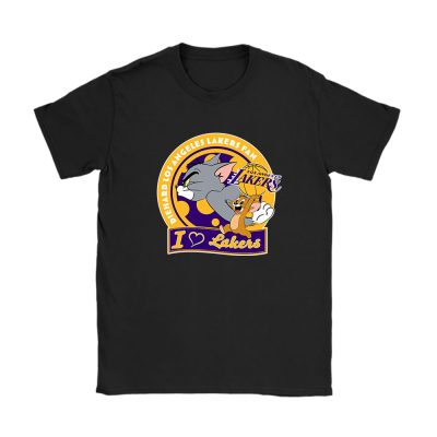 Tom Jerry X Los Angeles Lakers Team X NBA X Basketball Unisex T-Shirt TAT6132