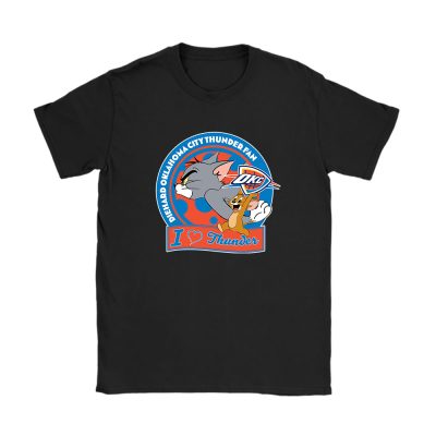 Tom Jerry X Oklahoma City Thunder Team X NBA X Basketball Unisex T-Shirt TAT6135