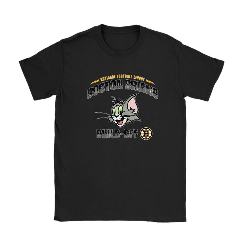 Tom X Tom And Jerry X Boston Bruins Team NHL Hockey Fan Unisex T-Shirt TAT6186