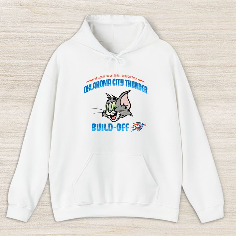 Tom X Tom And Jerryx Oklahoma City Thunder Team NBA Basketball X Tshirt Fan Unisex Hoodie TAH6175