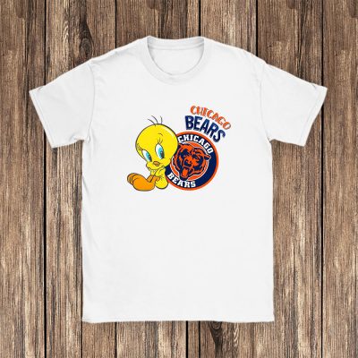 Tweety Bird X A Tale Of Two Kitties X Chicago Bears Team NFL American Football Unisex T-Shirt TAT6216