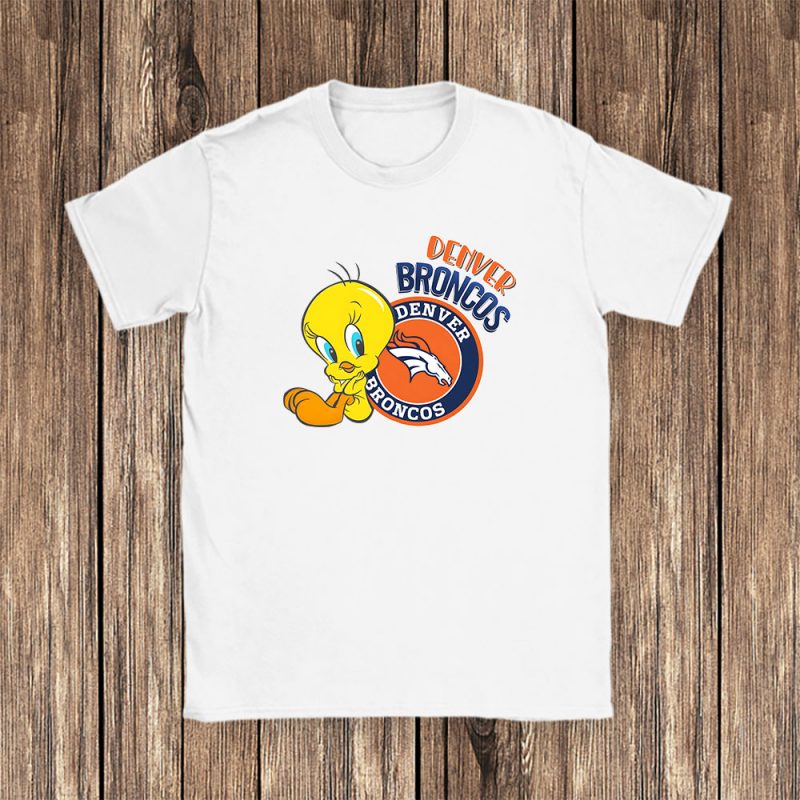 Tweety Bird X A Tale Of Two Kitties X Denver Broncos Team NFL American Football Unisex T-Shirt TAT6218