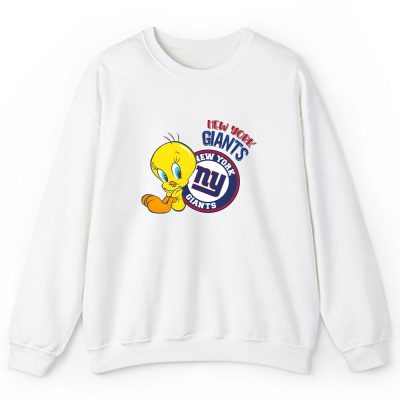 Tweety Bird X A Tale Of Two Kitties X New York Giants Team NFL American Football Unisex Sweatshirt TAS6221