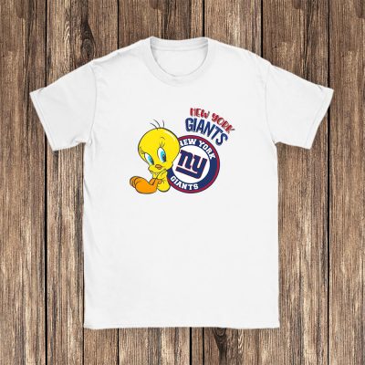 Tweety Bird X A Tale Of Two Kitties X New York Giants Team NFL American Football Unisex T-Shirt TAT6221