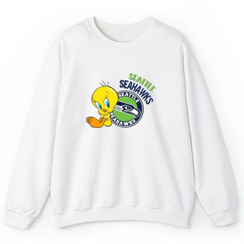 Tweety Bird X A Tale Of Two Kitties X Seattle Seahawks Team NFL American Football Unisex Sweatshirt TAS6224