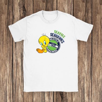 Tweety Bird X A Tale Of Two Kitties X Seattle Seahawks Team NFL American Football Unisex T-Shirt TAT6224
