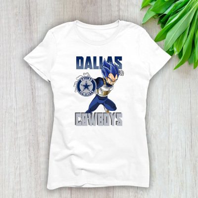 Vegata X Dragon Ball Dallas Cowboys Team X NFL X American Football Lady Shirt Women Tee TLT6127