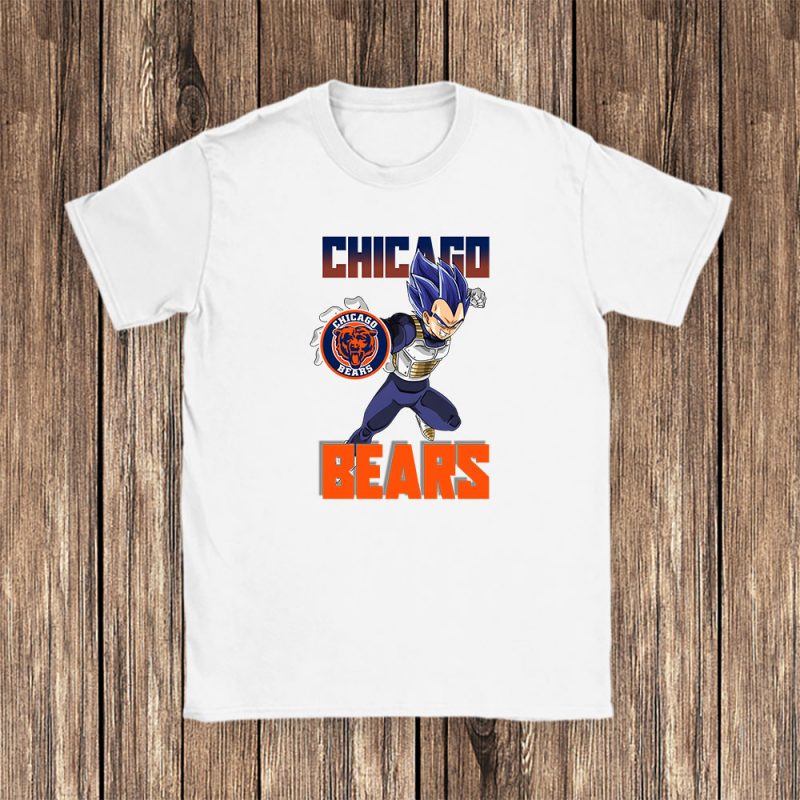 Vegata X Dragon Ball X Chicago Bears Team X NFL X American Football Unisex T-Shirt TAT6236