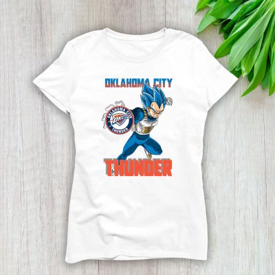 Vegata X Dragon Ball X Oklahoma City Thunder Team X NBA X Basketball Lady Shirt Women Tee TLT6125