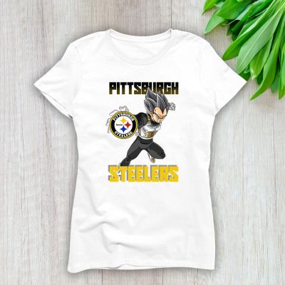 Vegata X Dragon Ball X Pittsburgh Steelers Team X NFL X American Football Lady Shirt Women Tee TLT6131
