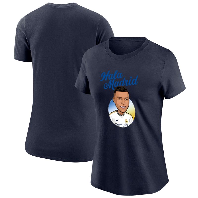 Wellcome Kylian Mbappe X Real Madrid Inspired Fans Lady T-Shirt Women Tee TLT6821