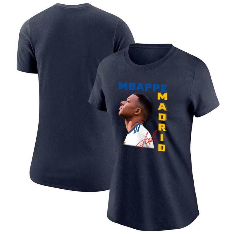 Wellcome Kylian Mbappe X Real Madrid Inspired Fans Lady T-Shirt Women Tee TLT6822
