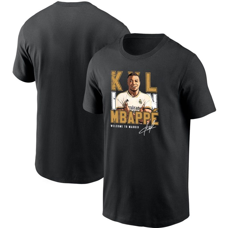 Wellcome Kylian Mbappe X Real Madrid Inspired Fans Unisex T-Shirt Cotton Tee TAT6468