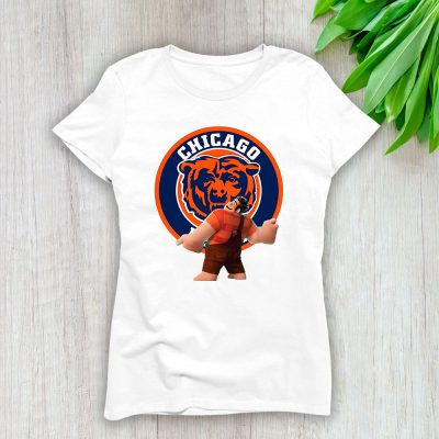 Wreckit Ralph X Chicago Bears Team X NFL X American Football Lady Shirt Women Tee TLT5925