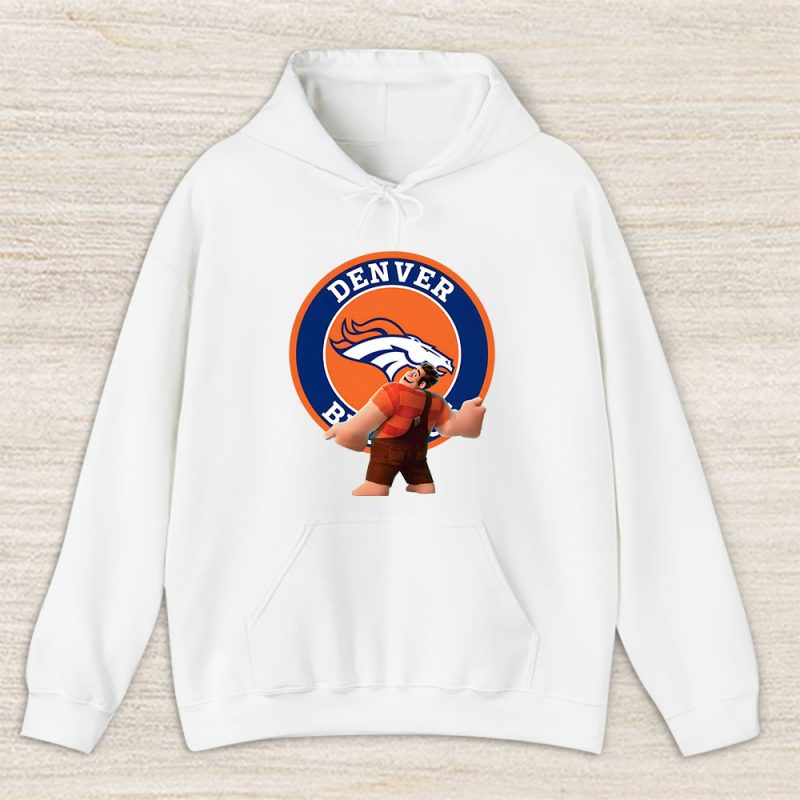 Wreckit Ralph X Denver Broncos Team X NFL X American Football Unisex Hoodie TAH6036