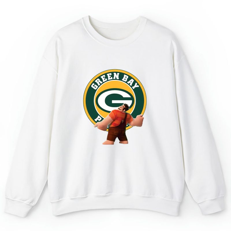 Wreckit Ralph X Green Bay Packers Team X NFL X American Football Unisex Sweatshirt TAS6037