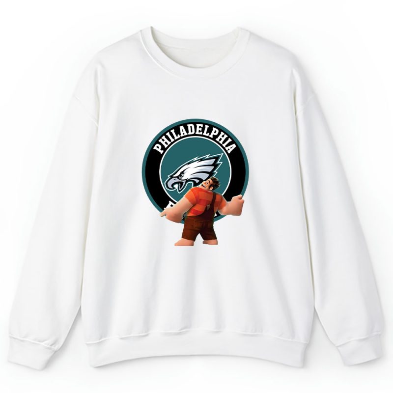 Wreckit Ralph X Philadelphia Eagles Team X NFL X American Football Unisex Sweatshirt TAS6040