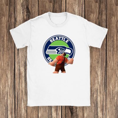 Wreckit Ralph X Seattle Seahawks Team X NFL X American Football Unisex T-Shirt TAT6042