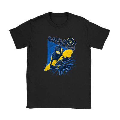 Spiderman MLB Milwaukee Brewers Unisex T-Shirt Cotton Tee TAT9937