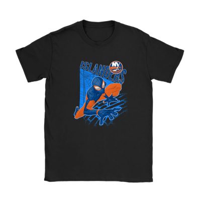 Spiderman NHL New York Islanders Unisex T-Shirt Cotton Tee TAT9963