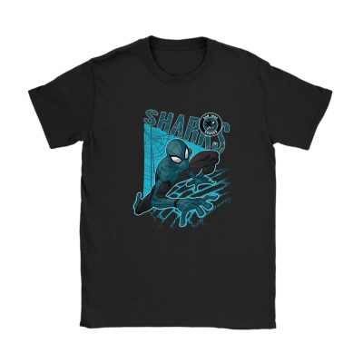 Spiderman NHL San Jose Sharks Unisex T-Shirt Cotton Tee TAT10028