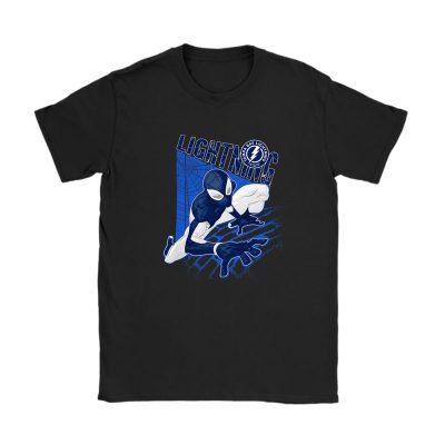 Spiderman NHL Tampa Bay Lightning Unisex T-Shirt Cotton Tee TAT10030