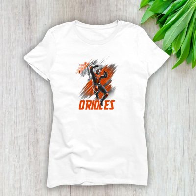 Ant Man MLB Baltimore Orioles Lady T-Shirt Women Tee LTL12628