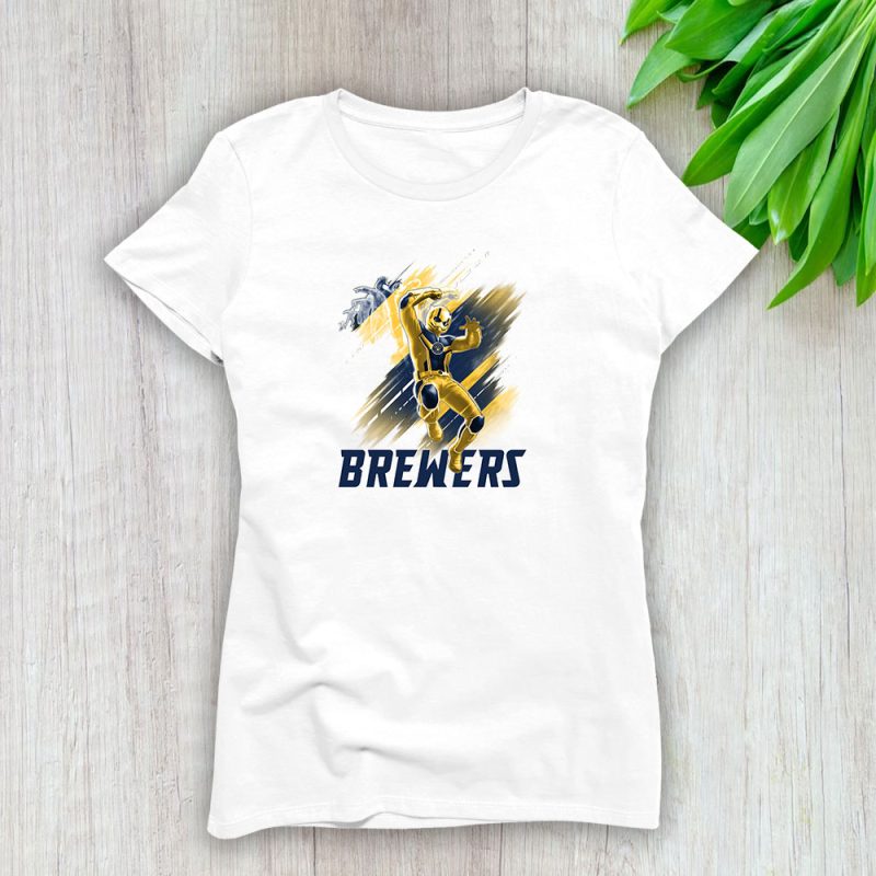 Ant Man MLB Milwaukee Brewers Lady T-Shirt Women Tee LTL12678