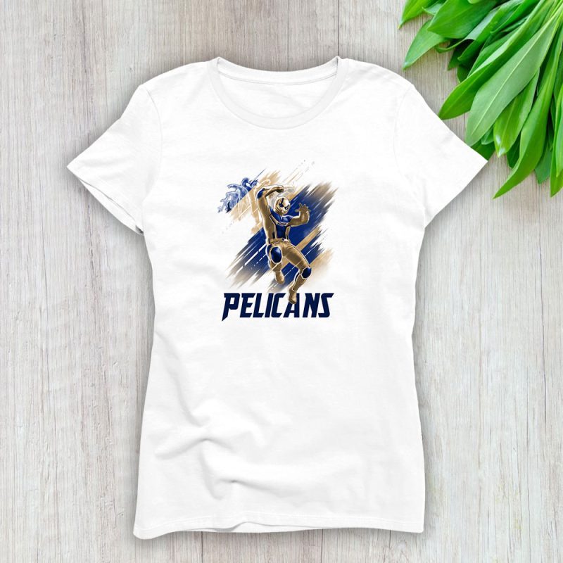 Ant Man NBA New Orleans Pelicans Lady T-Shirt Women Tee LTL12695