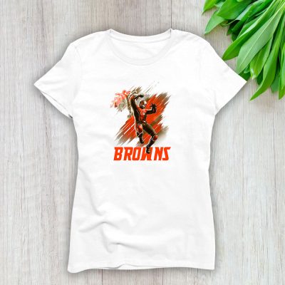 Ant Man NFL Cleveland Browns Lady T-Shirt Women Tee LTL12644