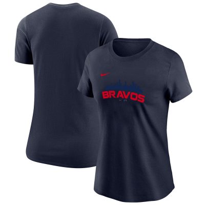 Atlanta Braves Team MLB Baseball X City Connect Lady T-Shirt Women Tee LTL9083