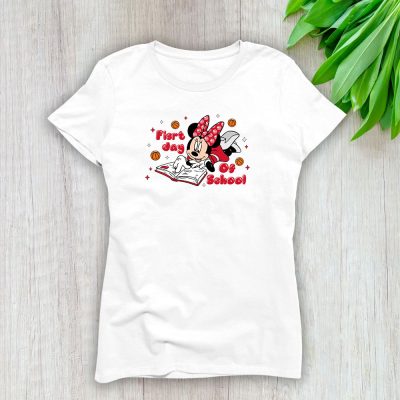 Atlanta Hawks X Welcome Back To School Gift X Minnie Mouse Lady T-Shirt Women Tee LTL9346