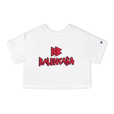 Balenciaga Bb Logo Luxury Champion Lady Crop-Top T-Shirt CTB2425