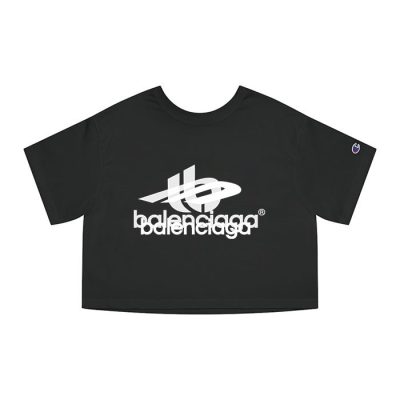 Balenciaga Bb Logo Luxury Champion Lady Crop-Top T-Shirt CTB2430