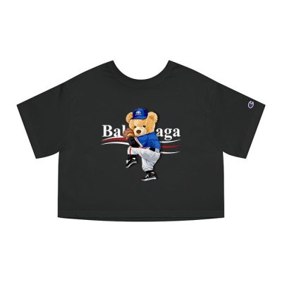 Balenciaga Teddy Bear Champion Lady Crop-Top T-Shirt CTB2448