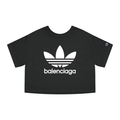 Balenciaga X Adidas Logo Champion Lady Crop-Top T-Shirt CTB2433