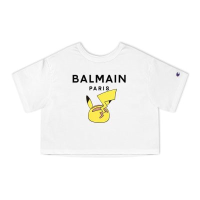 Balmain X Pokemon Champion Lady Crop-Top T-Shirt CTB2863