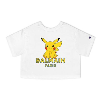 Balmain X Pokemon Champion Lady Crop-Top T-Shirt CTB2875