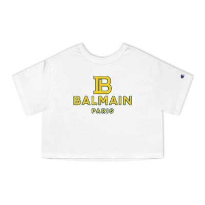Balmain X Pokemon Paris Logo Champion Lady Crop-Top T-Shirt CTB2865