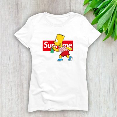 Bart Simpson Supreme Lady T-Shirt Women Tee LTL11698