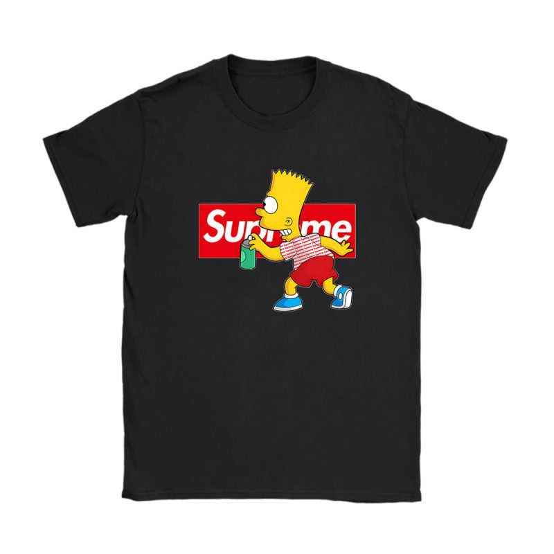 Bart Simpson Supreme Unisex T-Shirt Cotton Tee TAT11698