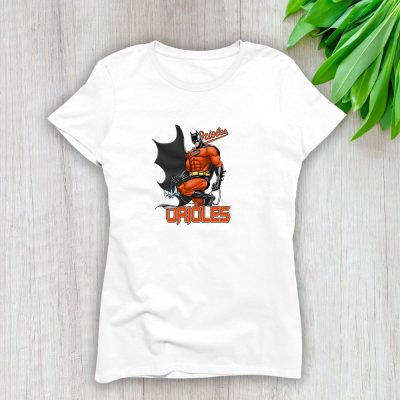 Batman MLB Baltimore Orioles Lady T-Shirt Women Tee LTL12191