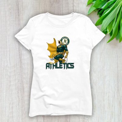 Batman MLB Oakland Athletics Lady T-Shirt Women Tee LTL12264